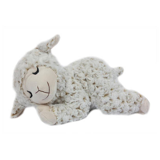 Pia Toys Knuffeldier Schaap/lammetje - zachte pluche stof - premium kwaliteit knuffels - wit - 28 cm - Knuffel boederijd