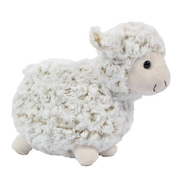 Pia Toys Knuffeldier Schaap/lammetje - zachte pluche stof - premium kwaliteit knuffels - wit - 26 cm - Knuffel boederijd