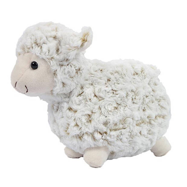 Pia Toys Knuffeldier Schaap/lammetje - zachte pluche stof - premium kwaliteit knuffels - wit - 26 cm - Knuffel boederijd