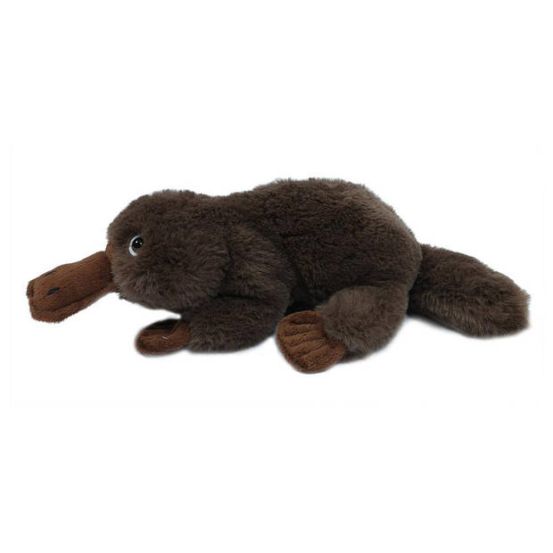 Pia Toysknuffeldier Vogelbekdier - zachte pluche stof - bruin - kwaliteit knuffels - 35 cm - Knuffeldier