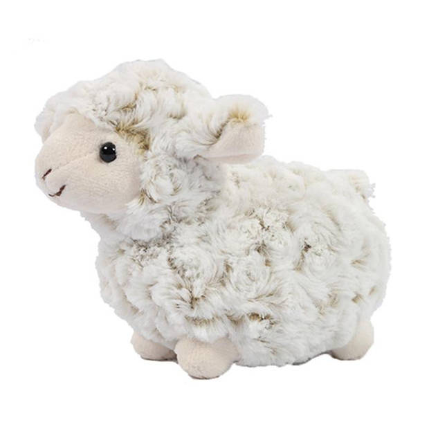 Pia Toys Knuffeldier Schaap/lammetje - zachte pluche stof - premium kwaliteit knuffels - wit - 20 cm - Knuffel boederijd