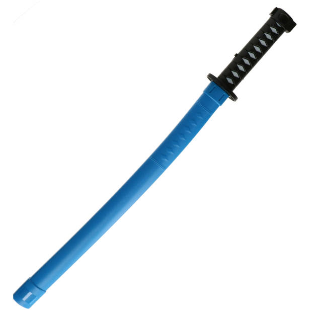 Atosa lichtgevend Ninja zwaard - verkleed speelgoed - 68 cm - kunststof - blauw - kind/adults - Verkleedattributen