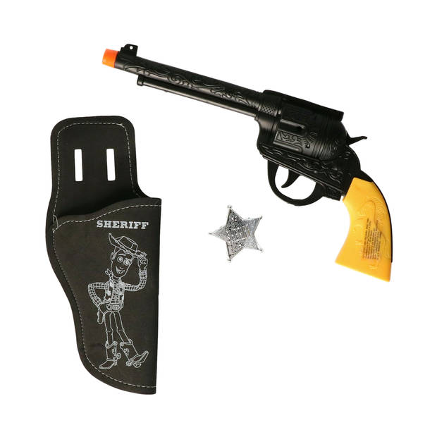 Atosa Cowboys pistool en holster - verkleed speelgoed - kinderen - kunststof - Verkleedattributen