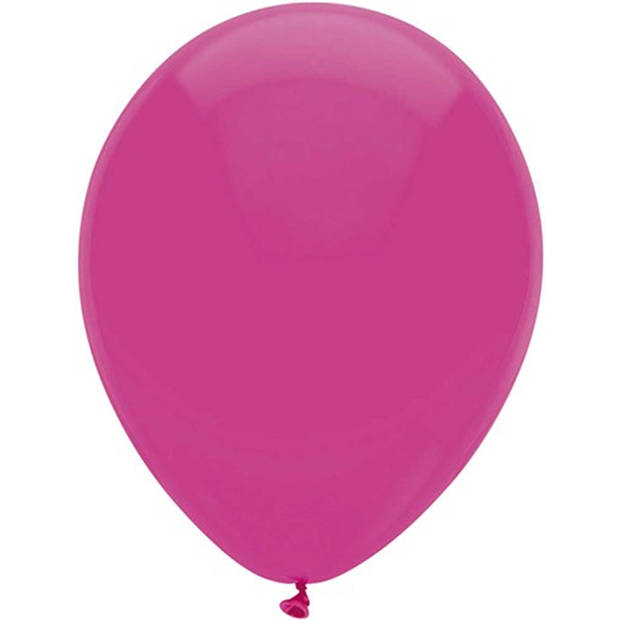 Ballonnen verjaardag/thema feest - 200x stuks - roze/donkerroze - Ballonnen