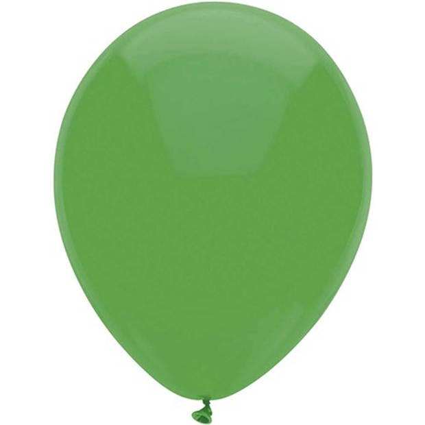 Ballonnen verjaardag/thema feest - 200x stuks - groen - 29 cm - Ballonnen