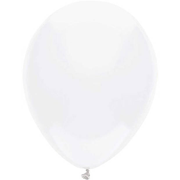 Ballonnen verjaardag/thema feest - 200x stuks - wit - 29 cm - Ballonnen