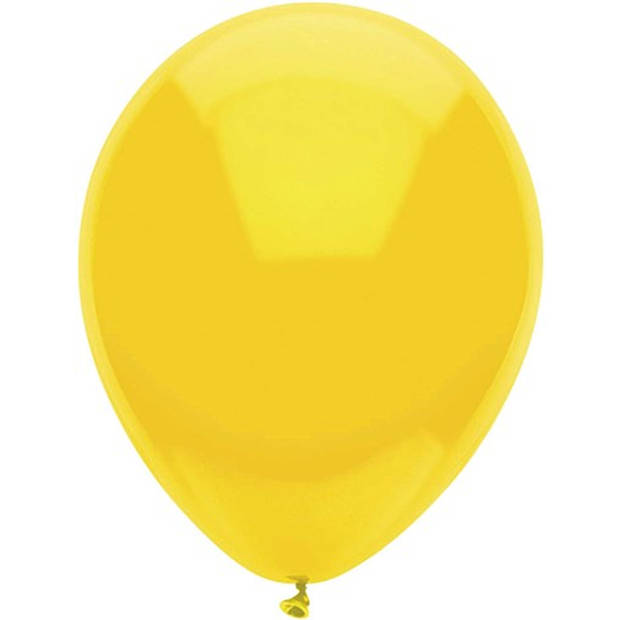 Ballonnen verjaardag/thema feest - 300x stuks - geel - 29 cm - Ballonnen