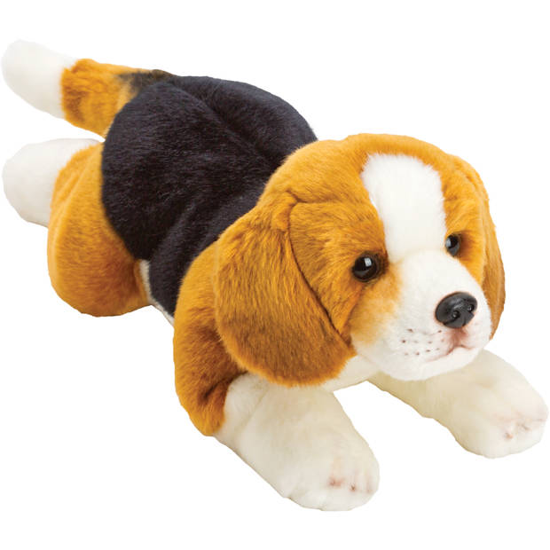 Suki Gifts pluche knuffel hond - Beagle - 34 cm - honden knuffeldieren - Knuffel huisdieren