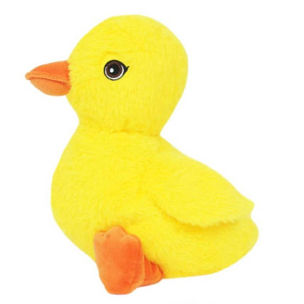 Knuffeldier Eenden kuiken - zachte pluche stof - dieren knuffels - geel - 24 cm - Vogel knuffels