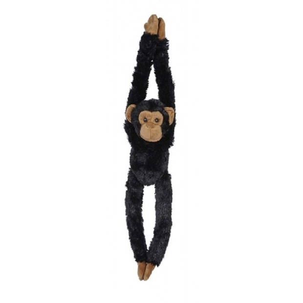 Zwarte chimpansees knuffels 65 cm knuffeldieren - Knuffel bosdieren