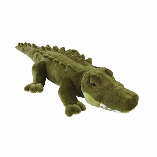 Grote pluche liggende alligator knuffeldier 80 cm - Knuffeldier