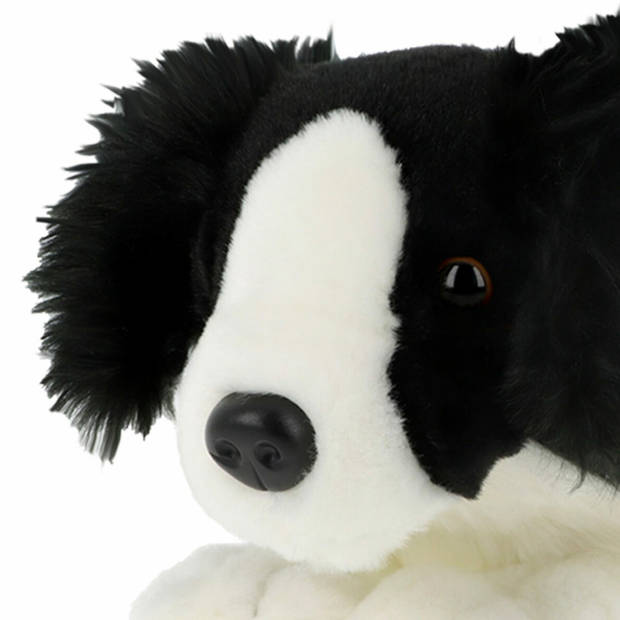 Keel Toys Knuffeldier Puppy Border Collie hond - zachte pluche stof - premium knuffels - 35 cm - Knuffel huisdieren