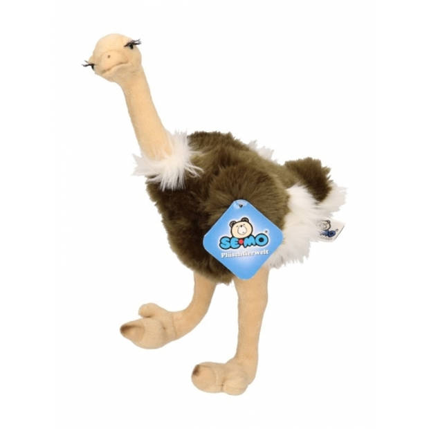 Pluche struisvogel knuffel 30 cm - Vogel knuffels