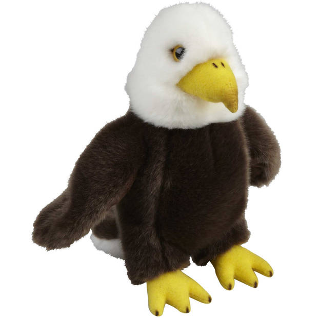 Pluche knuffel dieren Amerikaanse Zeearend roofvogel van 18 cm - Vogel knuffels