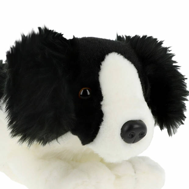 Keel Toys Knuffeldier Puppy Border Collie hond - zachte pluche stof - premium knuffels - 30 cm - Knuffel huisdieren