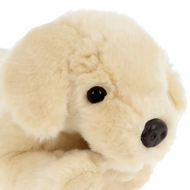 Keel Toys Knuffeldier Puppy Labrador hond - zachte pluche stof - premium knuffels - beige - 35 cm - Knuffel huisdieren