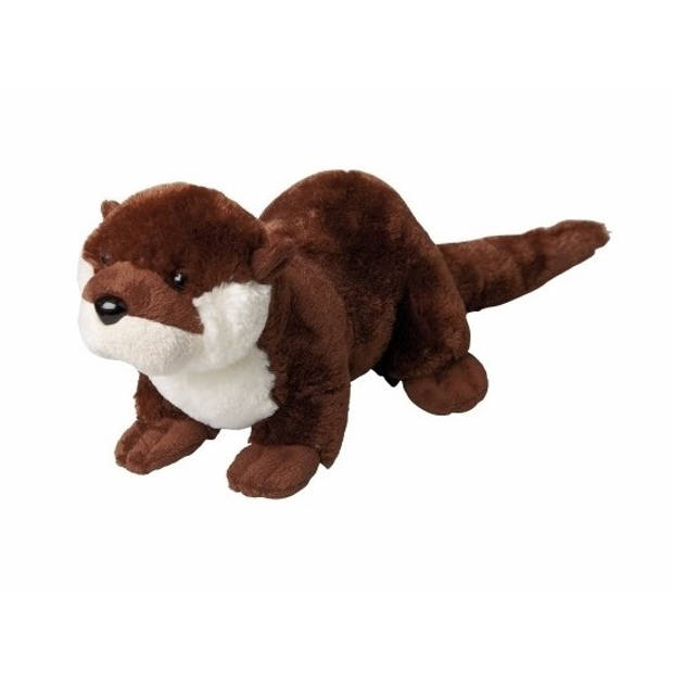 Ravensden pluche knuffel dier Otter - bruin - 30 cm - Otters - Knuffel zeedieren