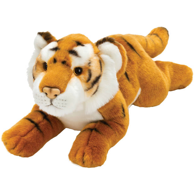 Pluche knuffel dieren Bruine Tijger 33 cm - Knuffeldier