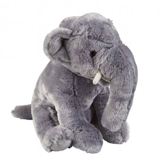 Grijze olifant knuffel 30 cm knuffeldieren - Knuffeldier