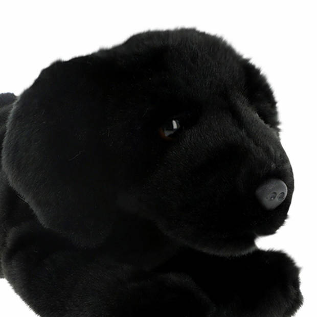 Keel Toys Knuffeldier Puppy Labrador hond - zachte pluche stof - premium knuffels - zwart - 30 cm - Knuffel huisdieren