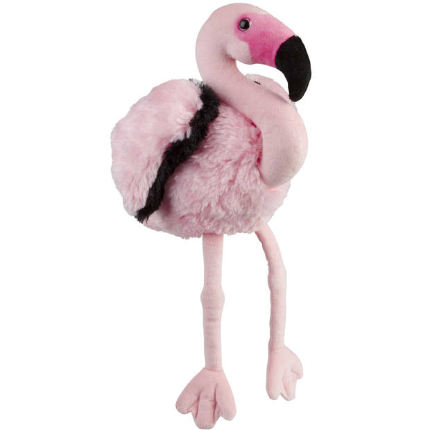 Pluche knuffel dieren Flamingo vogel van 30 cm - Vogel knuffels