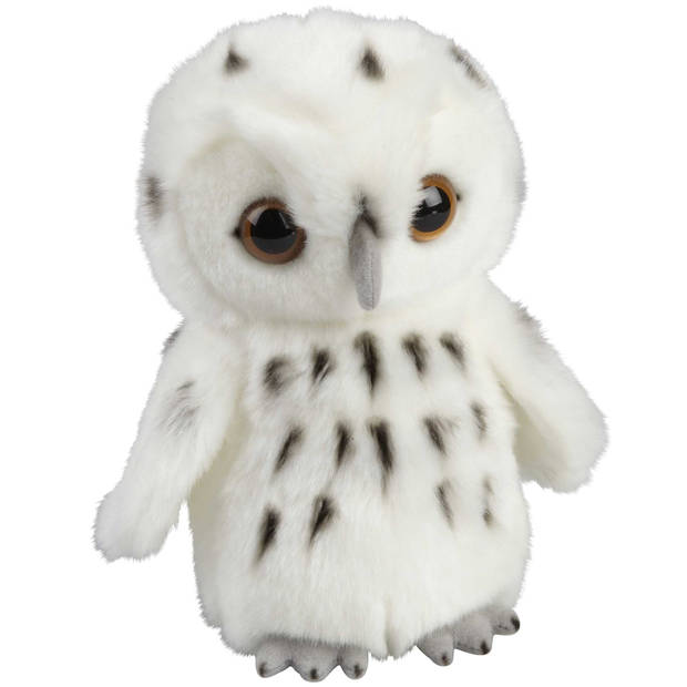 Pluche knuffel dieren Sneeuwuil vogel van 18 cm - Vogel knuffels