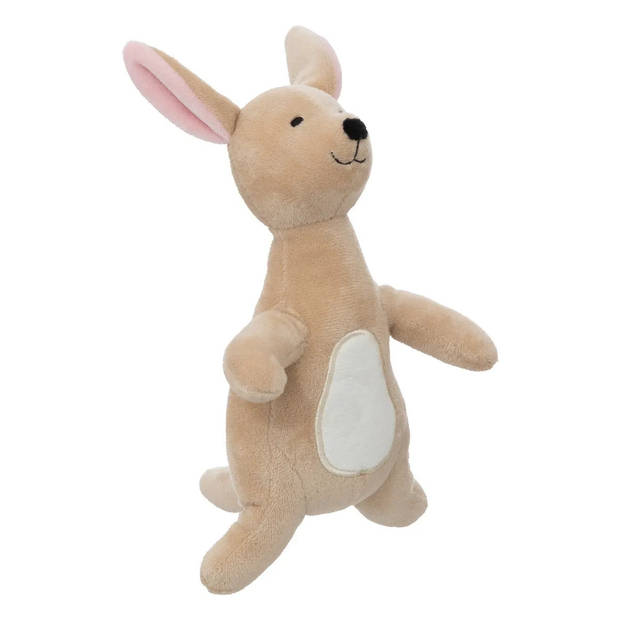 Atmosphera Knuffeldier Kangoeroo Billy met baby - zachte pluche stof - knuffels - beige - 63 cm - Knuffeldier