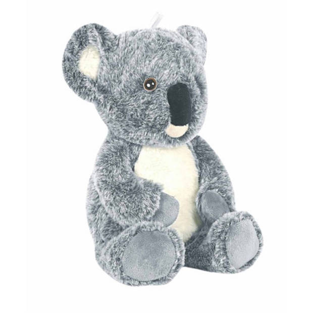 Knuffeldier Koala Aussie - zachte pluche stof - dieren knuffels - grijs - 25 cm - Knuffeldier