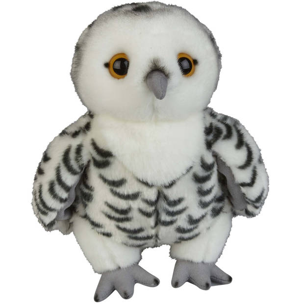 Pluche knuffel dieren Sneeuwuil vogel van 28 cm - Vogel knuffels