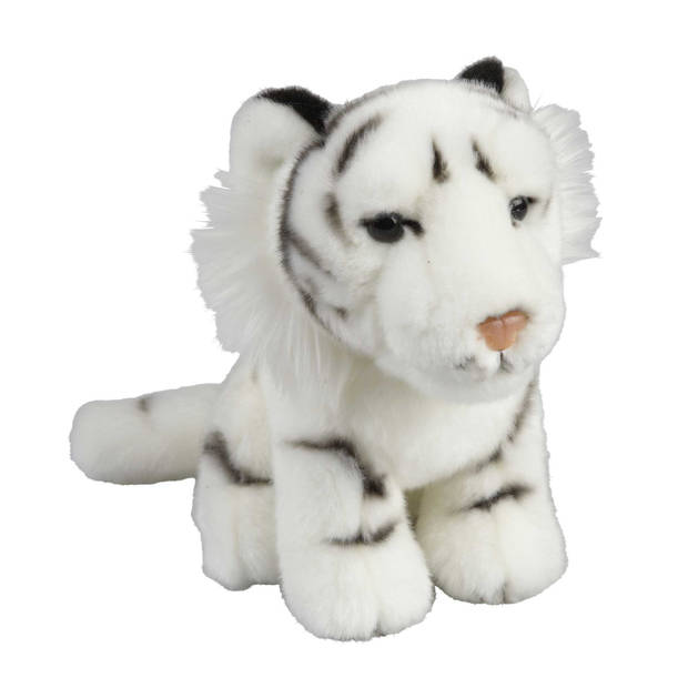 Pluche knuffel dieren Witte Tijger 18 cm - Knuffeldier