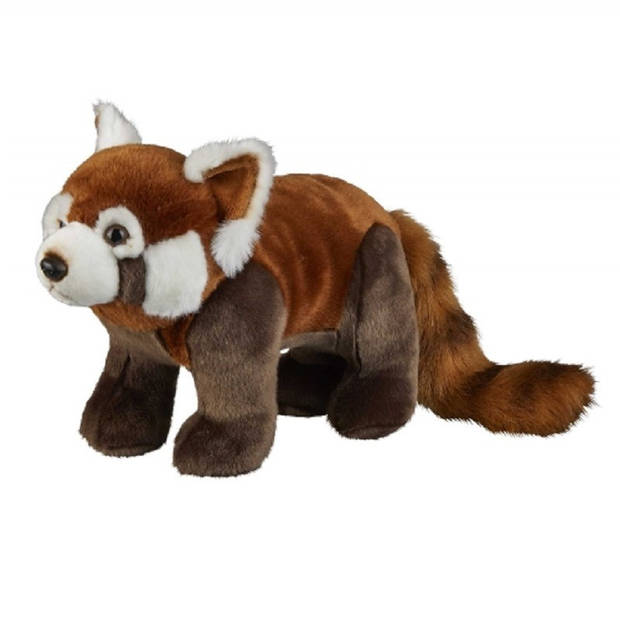 Ravensden Pluche rode panda knuffeldier - 50 cm - Pandabeer bosdieren knuffels - Knuffeldier