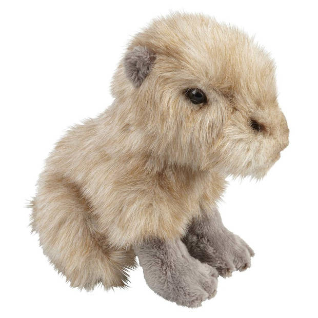 Beige capibaras knuffels 18 cm knuffeldieren - Knuffel bosdieren