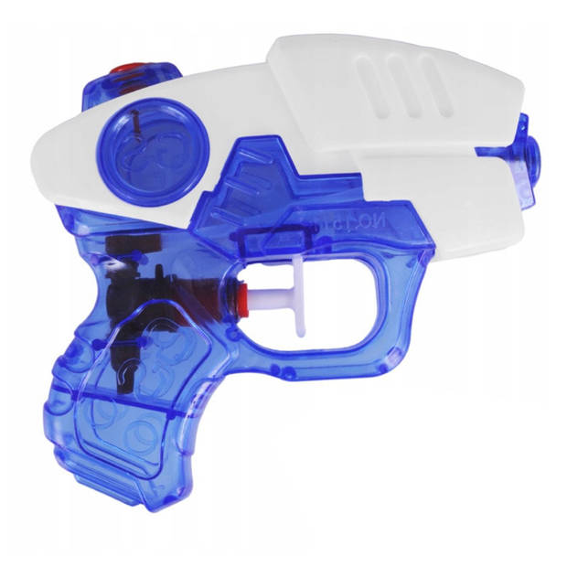 Waterpistooltje/waterpistool - 10x - blauw/wit - 12 cm - speelgoed - Waterpistolen