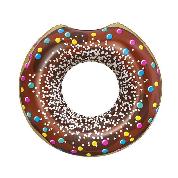 Bestway Donut zwemband/zwemring - 107 cm - multi - opblaasbaar zwembad speelgoed - Zwembanden