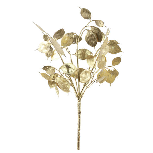 Countryfield kunsttak Lunaria - metallic goud - 40 cm - kunststof - Kunstbloemen