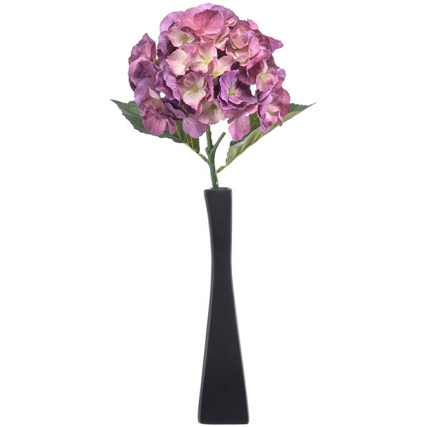 Emerald Kunstbloem hortensia tak - 50 cm - lila paars - kunst zijdebloemen - decoratie - hydrangea - Kunsttakken