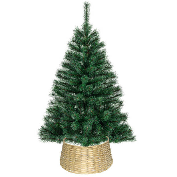 Gerimport kerstboommand - naturel - D45 cm- voor kerstboom 180 cm - Kerstboommand / huls