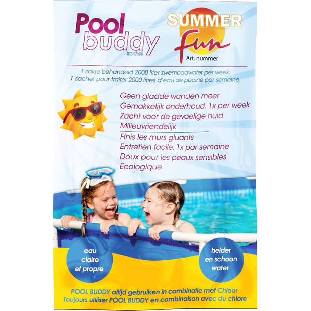 Summer fun Onderhoudsmiddel Pool Buddy voor 2000 Liter Wit