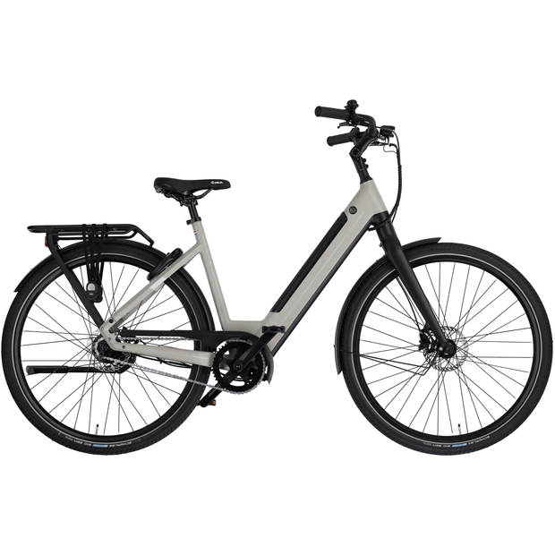 Rucanor Elektrische Stadsfiets Urban 28 Inch 53 cm Dames Hydraulische schijfrem Grijsbruin