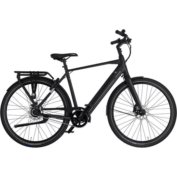 Rucanor Elektrische Stadsfiets Urban 28 Inch 57 cm Heren Hydraulische schijfrem Matzwart