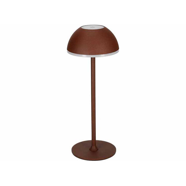 JENS Living LED Tafellamp - Oplaadbaar - Ø 11 x 28,5 cm - Roest