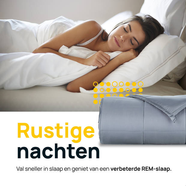 Kustaa Verzwaringsdeken 7 KG - Bamboe - Zwaartedeken - Koel en Ademend materiaal - 152 x 203 cm - Weighted Blanket - Ant