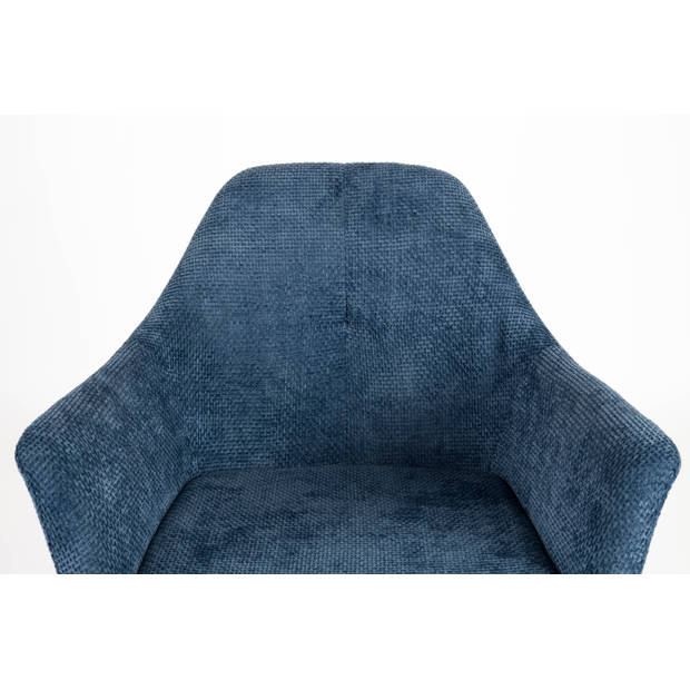 Housecraft 2x Wiz Eetkamerstoel draaibaar Blauw