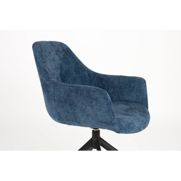 Housecraft 2x Wiz Eetkamerstoel draaibaar Blauw