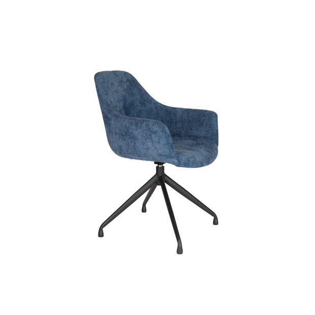 Housecraft 2x Wiz Eetkamerstoel draaibaar Blauw