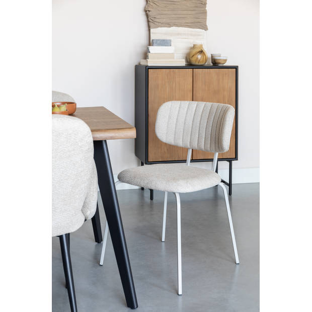 Housecraft Jaze Eetkamerstoelen Off-White/ Gebroken wit - Set van 2