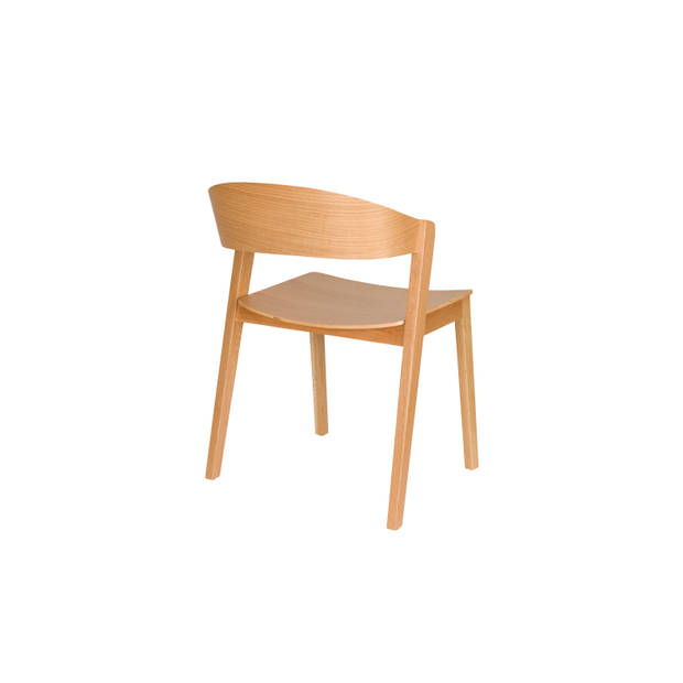 Housecraft Wooz Eetkamerstoelen Eikenhout Bruin - Set van 2