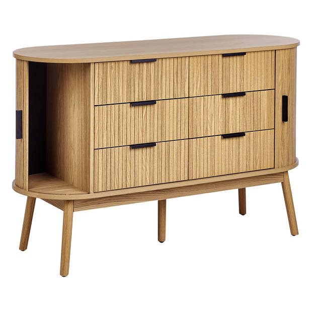 Beliani SELAH - Commode-Lichte houtkleur-MDF