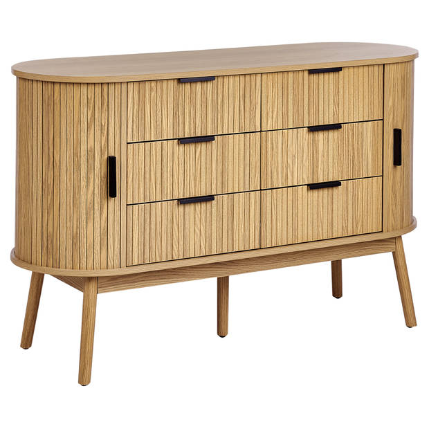 Beliani SELAH - Commode-Lichte houtkleur-MDF