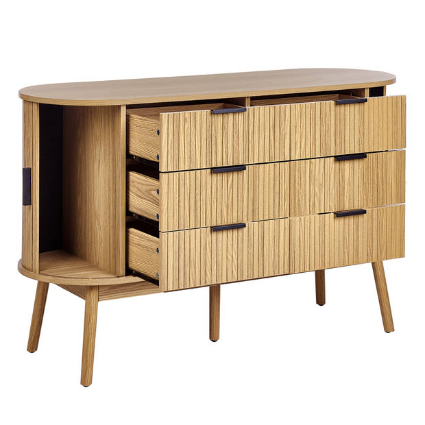 Beliani SELAH - Commode-Lichte houtkleur-MDF